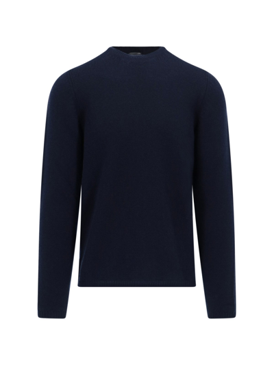 Shop Prada Classic Cashmere Sweater In Blu
