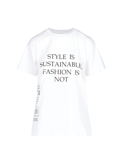 Shop Redemption Slogan T-shirt In Bianco