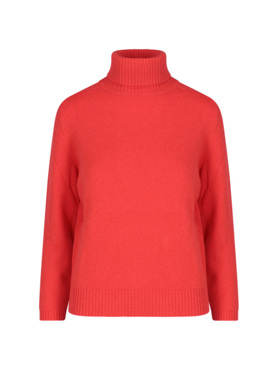 Shop Gucci High Collar Sweater In Rosso