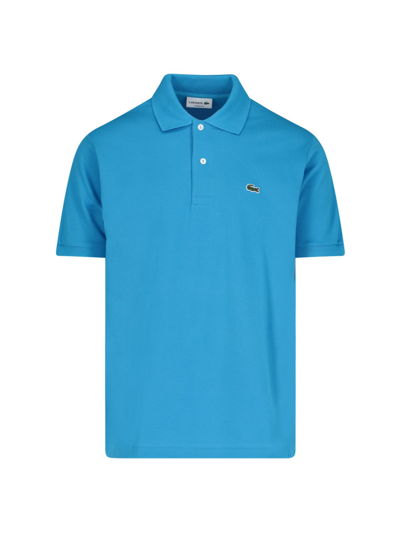 Shop Lacoste Classic Design Polo Shirt In Blu