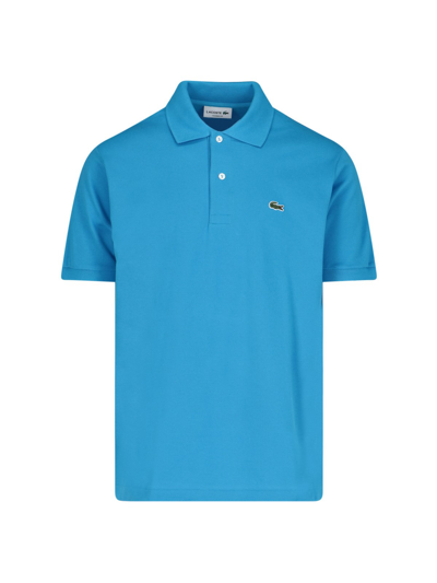 Lacoste Classic Fit L.12.12 Mens Short Sleeve Polo Shirt In Blu