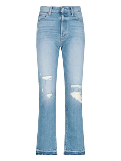 Shop Mother "hiker Hover" Jeans In Azzurro