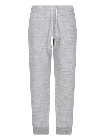 Tom Ford Drawstring Slim Cut Track Pants In Grigio