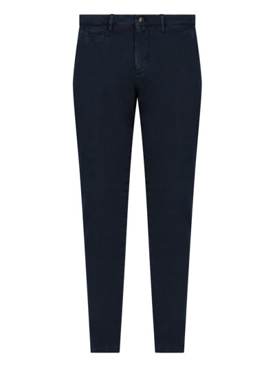 Shop Briglia Straight Slim Trousers In Blu