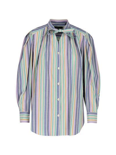 Shop Isabel Marant Striped Shirt In Viola