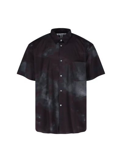 Shop Comme Des Garçons Shirt Tie-dye Shirt In Nero