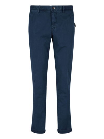 Shop Incotex Slim Fit Trousers In Blu