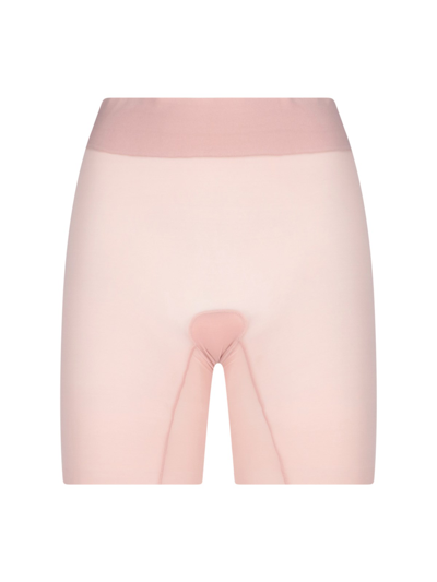 Shop Wolford 'sheer Touch Control' Shorts In Rosa