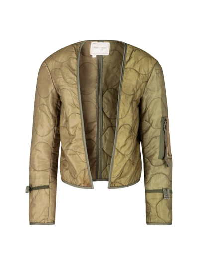 Shop Greg Lauren Quilted Jacket In Verde