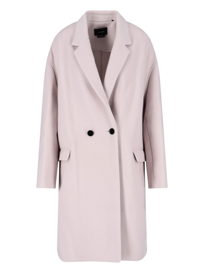 Shop Isabel Marant 'efegozi' Coat In Bianco