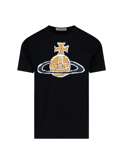Shop Vivienne Westwood 'classic Orb' T-shirt In Nero