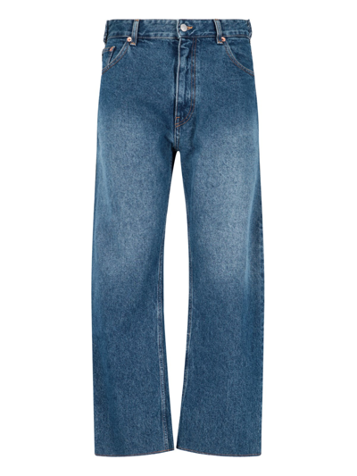 Shop Mm6 Maison Margiela Straight-leg Jeans In Blu