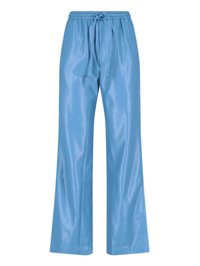 Shop Nanushka 'calie' Pants In Azzurro