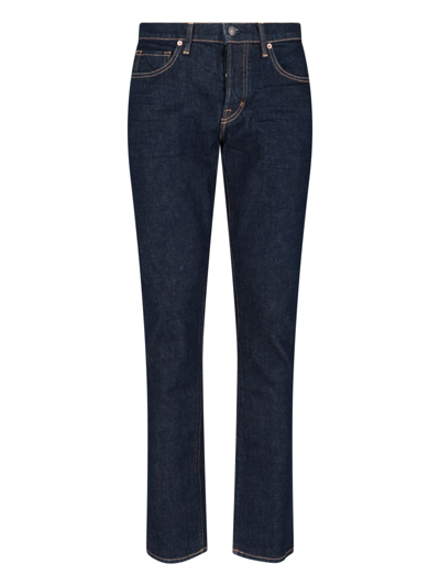 Shop Tom Ford Skinny Jeans In Blu