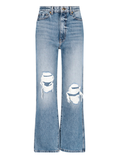 Shop Khaite 'abigail' Jeans In Azzurro
