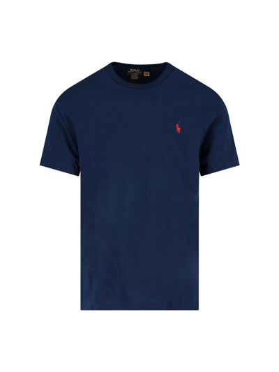 Shop Polo Ralph Lauren Basic T-shirt In Blu