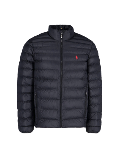 Shop Polo Ralph Lauren Quilted Down Jacket In Nero