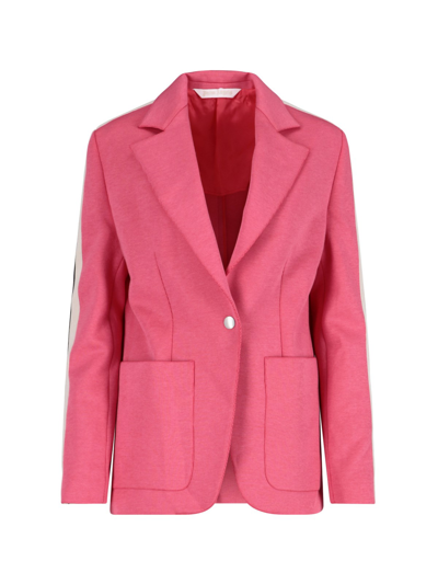 Shop Palm Angels Sporty Single-breasted Blazer In Rosa