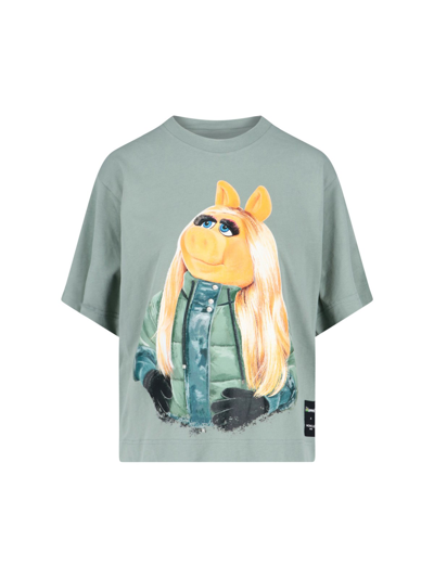 Shop Moncler Genius X The Muppets T-shirt Print In Verde