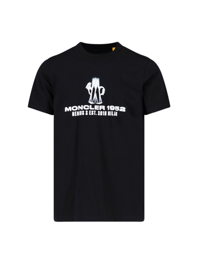 Shop Moncler Genius 1952 Logo T-shirt In Nero