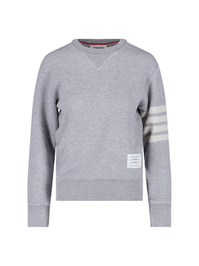 Thom Browne 4-bar Cashmere Sweater In Grigio