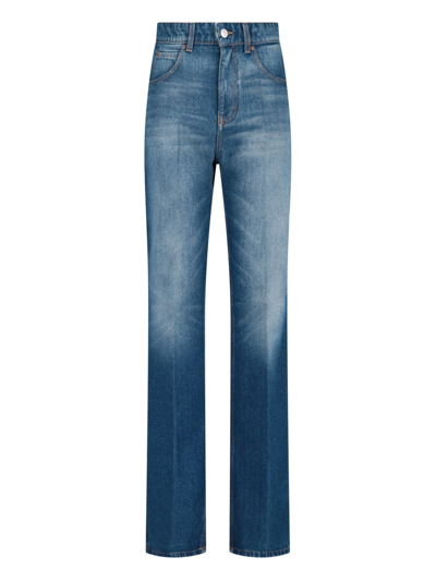Shop Victoria Beckham 'julia' Jeans In Blu