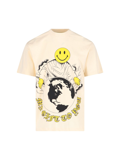 Shop Market X Smiley® Printed T-shirt In Crema