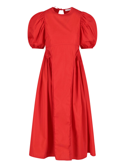Shop Cecilie Bahnsen Maxi Dress 'finnegan' In Rosso