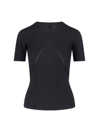 Wolford Rib Cashmere-blend Sweater In Nero