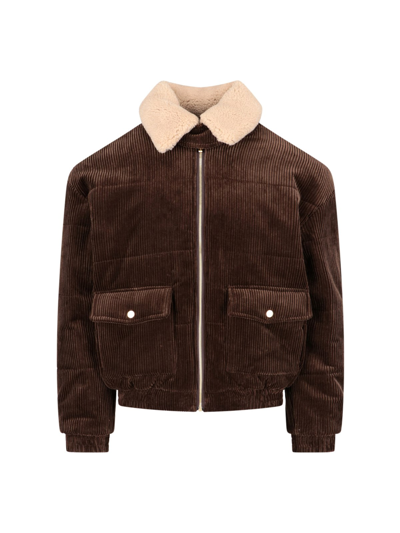 Shop Drôle De Monsieur Corduroy Jacket In Marrone