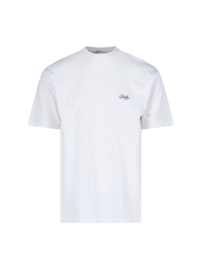 Shop Drôle De Monsieur Logo T-shirt In Bianco