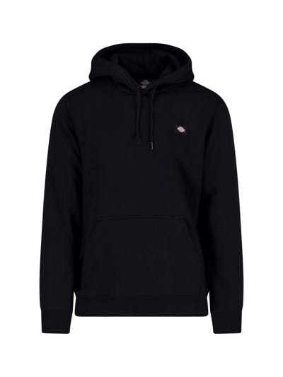 Shop Dickies Logo Hoodie In Nero