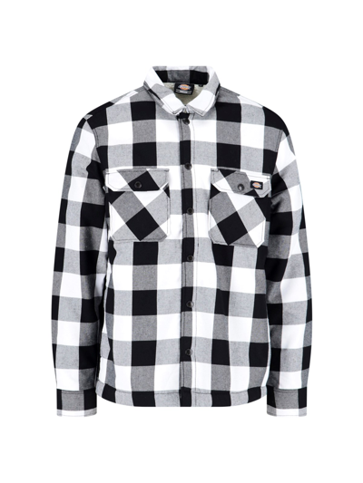 Shop Dickies Checked Jacket In Nero