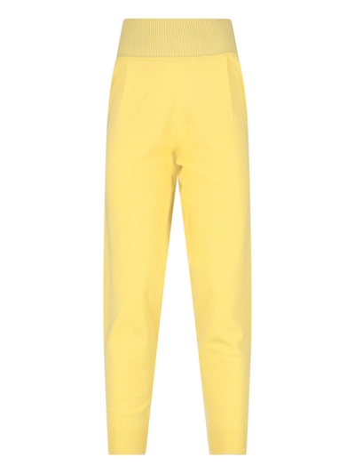 Shop Art Essay Cashmere Trousers In Giallo