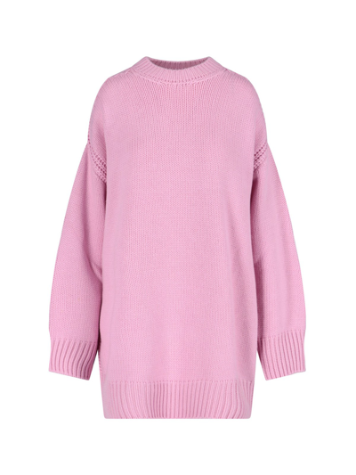 Shop Sa Su Phi Sweater Dress In Rosa