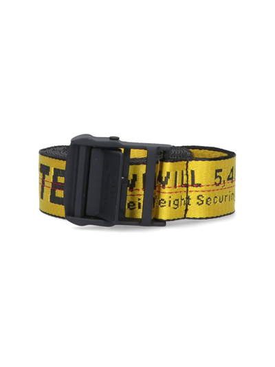 Shop Off-white "industrial" Belt In Giallo
