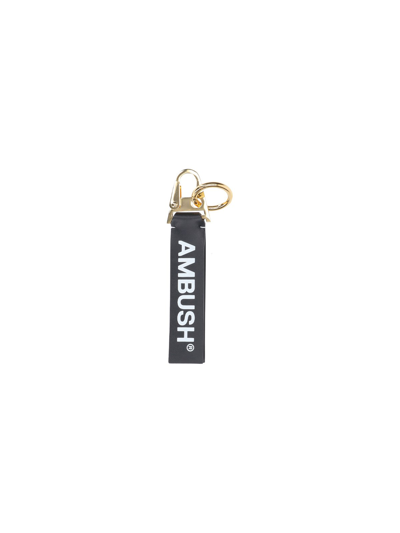 Shop Ambush Logo Keychain In Nero