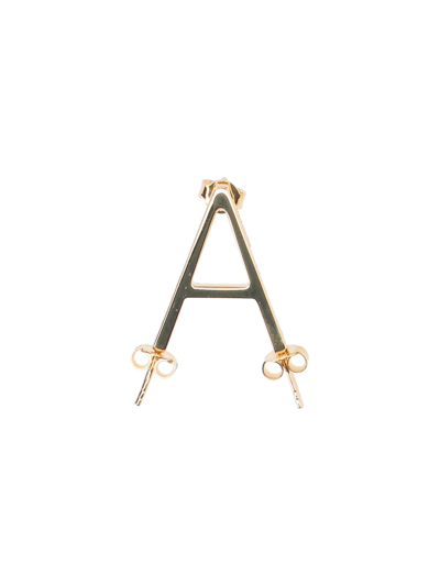 Shop D'heygere Alphabet Earrings In Oro