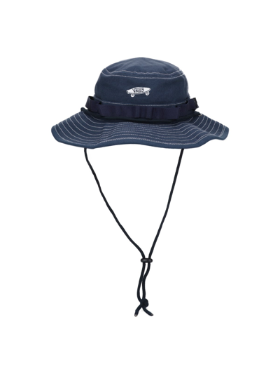 Shop Vans Hat With Drawstring In Blu