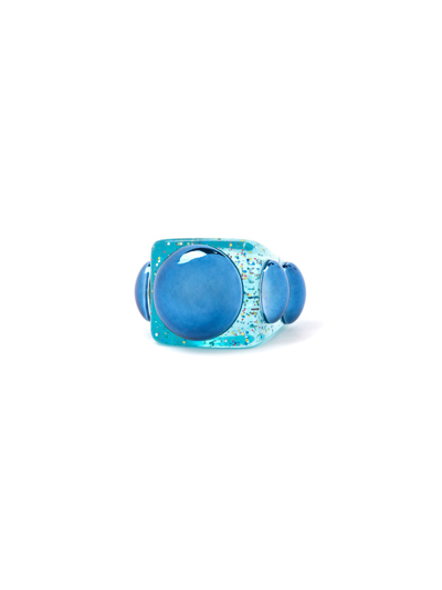 Shop La Manso 'atlantis' Ring In Blu