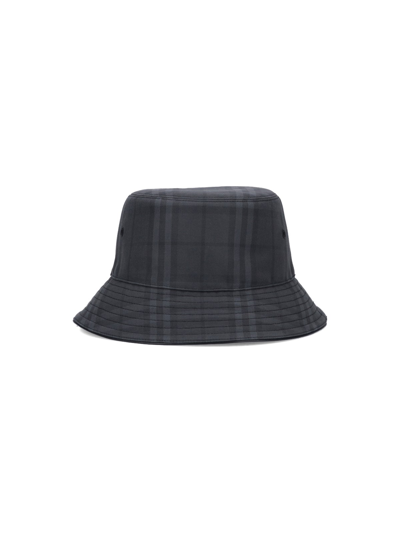 Shop Burberry 'vintage Check' Bucket Hat In Grigio