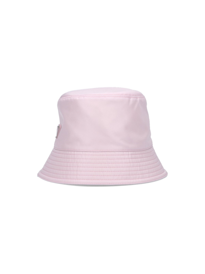 Shop Prada Re-nylon Bucket Hat In Rosa