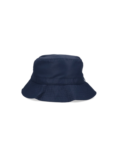 Shop Apc 'mark' Bucket Hat In Blu