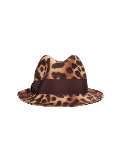 Shop Borsalino 'trilby' Hat In Marrone