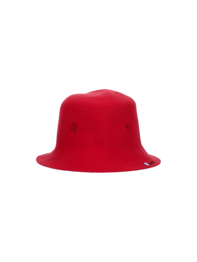 Shop Superduper X Lorenzo Jovanotti 'freya' Hat In Rosso