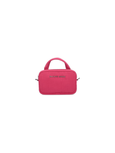 Shop Marine Serre 'madame Moire' Mini Bag In Rosa