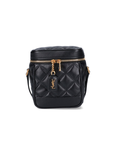 Shop Saint Laurent 'vanity' Shoulder Bag In Nero