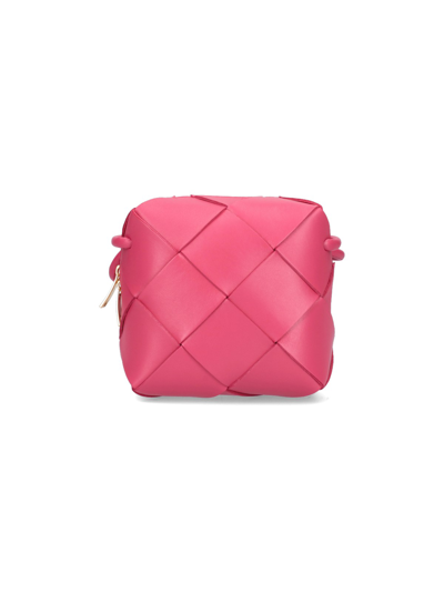 Shop Bottega Veneta 'cassette' Mini Bag In Rosa