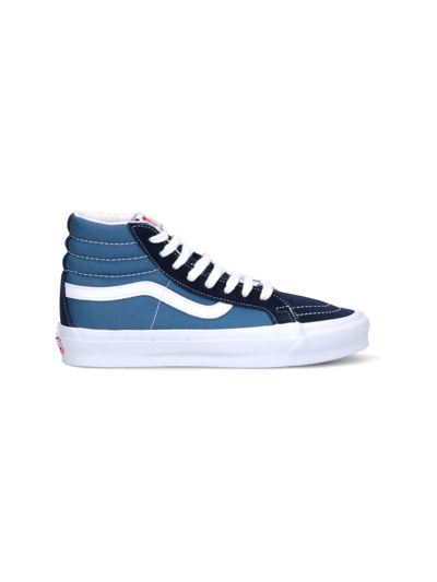Shop Vans 'sk8-hi' Sneakers In Blu
