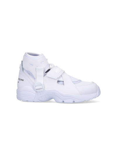 Shop Comme Des Garçons Homme Deux X Nike "air Carnivore" Sneakers In Bianco